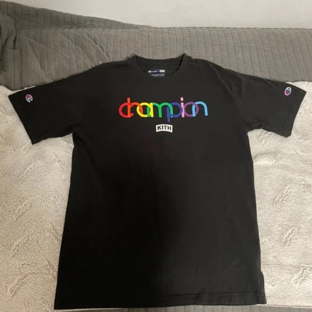 Kith x Champion Black Tee Men’s L